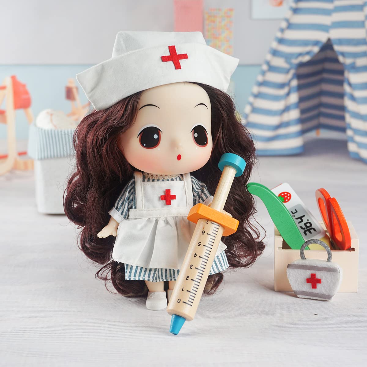 ドールチャーム　ナースちゃん Amazon | Ddung ファッションドール ナース人形 7つの